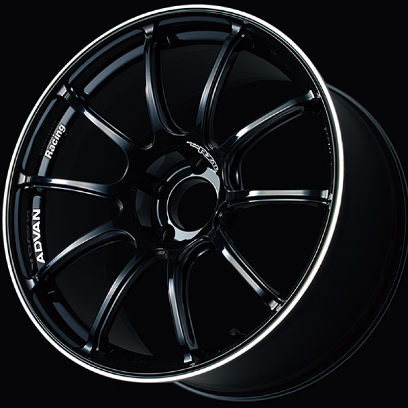 Advan RZII 18x8.0 / +53 Offset / 5x114.3 / 73mm Bore / Racing Gloss Black and Ring