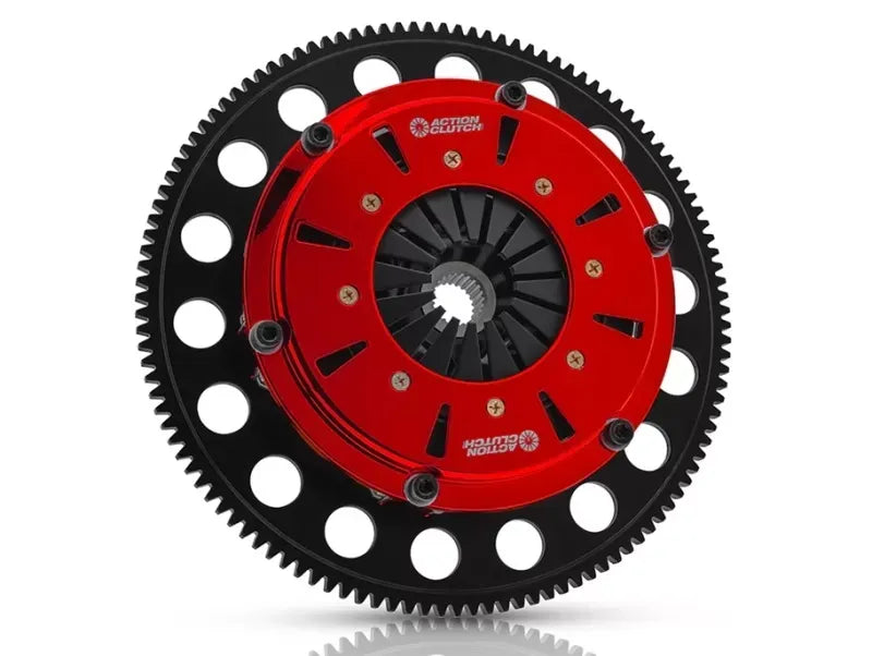 Action Clutch 94-01 Acura Integra 1.8L (B18) 7.25in Sprung Twin Disc Race Clutch Kit w/Chromoly FW.