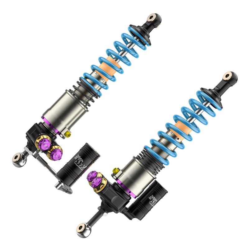 KW 04-05 Porsche Carrera GT Special Edition HLS4 V5 Coilover Kit w/ Red & Blue Springs