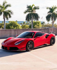 Carbon Fiber Side Skirt Extensions - Ferrari 488