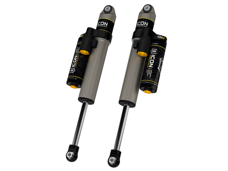 ICON 2021+ Ford F150 2WD 0-1in Lift Rear V.S. 2.5 Alum. Series Shocks Piggyback Res. w/ CDEV - Pair