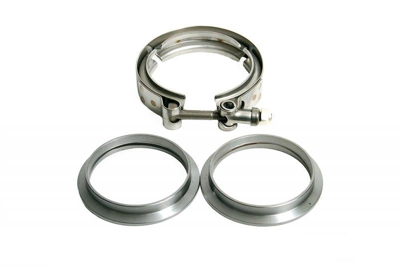 Full-Race 304 Stainless Steel 3" V-Band Flange and Clamp Kit