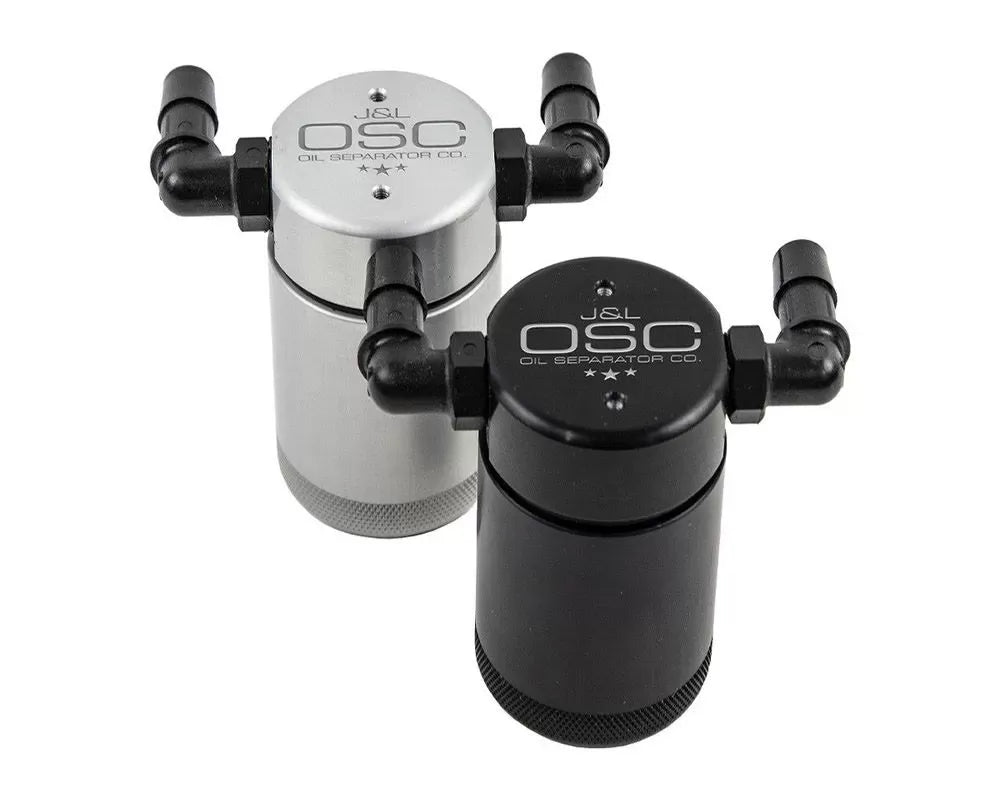 J&L Passenger Side Oil Separator 3.0 - Black Anodized Ford Mustang V6 2011-2017