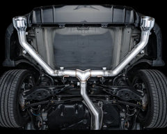 AWE Tuning Track Edition Exhaust | 3" Diameter | 5" Dual Chrome Silver Tips Acura Integra 2023-2025|Honda Civic Si 2022-2025