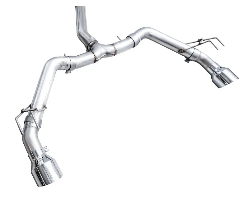AWE Tuning Track Edition Exhaust | 3" Diameter | 5" Dual Chrome Silver Tips Acura Integra 2023-2025|Honda Civic Si 2022-2025