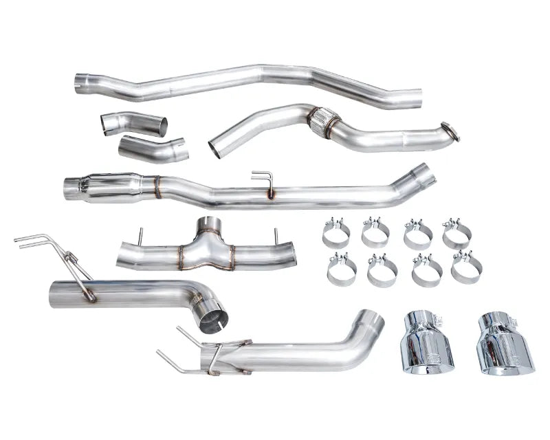 AWE Tuning Track Edition Exhaust | 3" Diameter | 5" Dual Chrome Silver Tips Acura Integra 2023-2025|Honda Civic Si 2022-2025