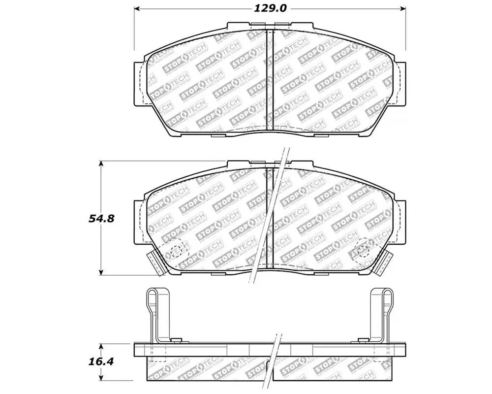 StopTech Brake Rotor Set, Front, Silver, for Honda Civic 2006-2011, 305.0617.