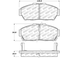 StopTech Performance Brake Pads - Front for Honda Civic 2006-2011, 308.0617.