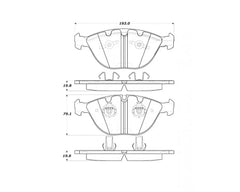 StopTech Performance Brake Pads for Honda Civic 2006-2011, Ceramic 308.1151.