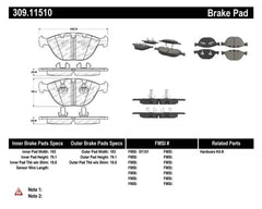 StopTech Brake Rotor, Front, Silver, for Honda Civic 2006-2011, 309.1151.