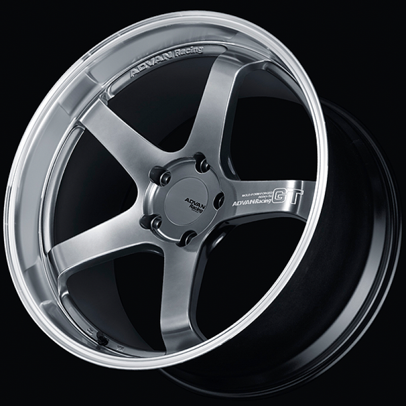 Advan GT for Porsche 21x10.5 / +19 Offset / 5-112 / 66.5mm Bore / Machining & Hyper Platinum Black