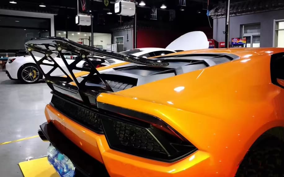 Carbon Fiber DMC Style Rear Wing w/ base -  Lamborghini Huracan LP580 LP610.