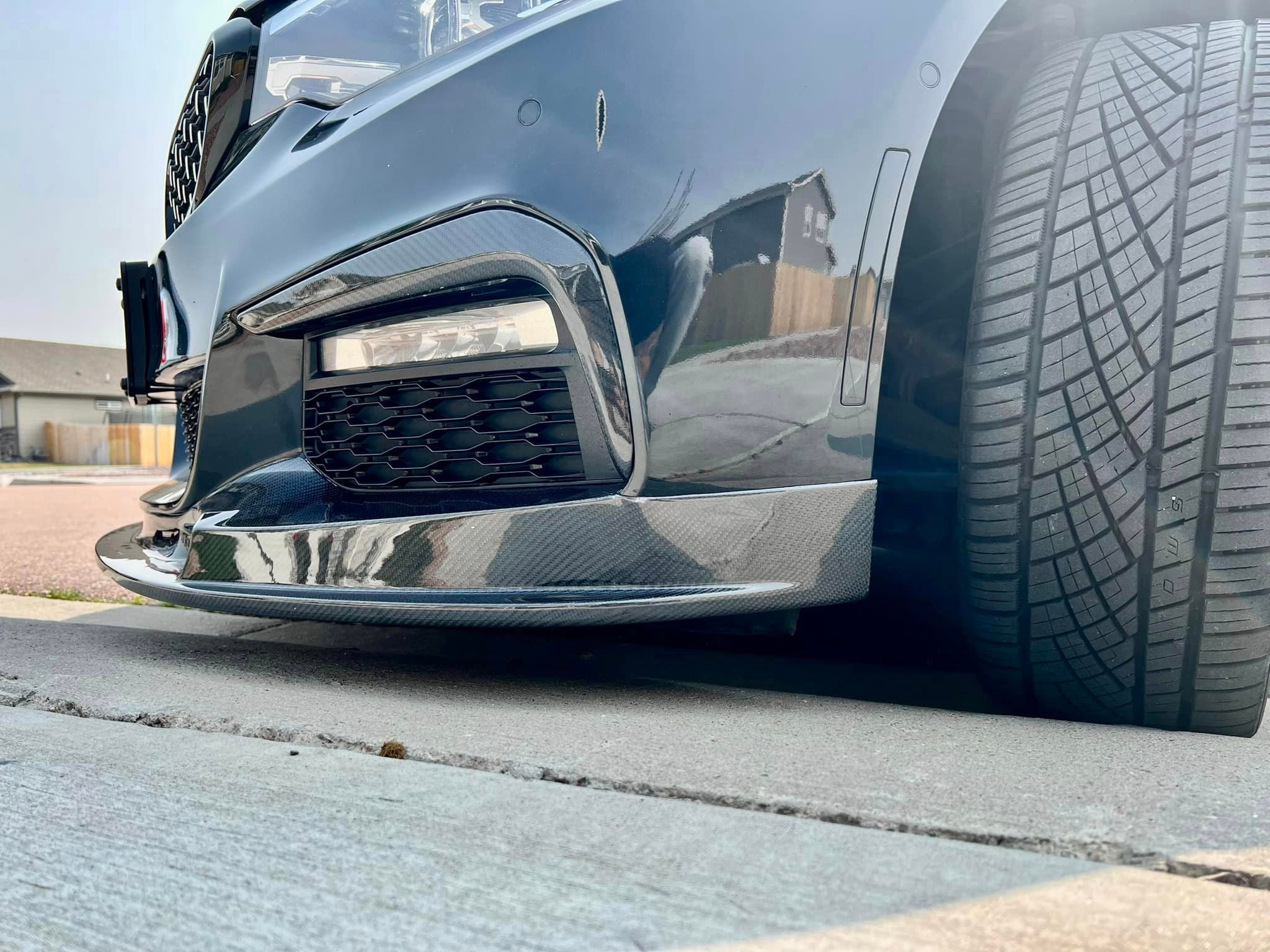 DTM Style Carbon Fiber Front Lip - BMW G30.