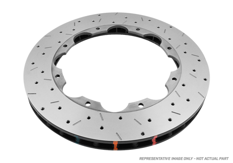 DBA 07-13 BMW 335i Front 5000 Series Drilled & Slotted Ring