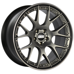 BBS CH-RII 20x10.5 5x112 ET35 Satin Platinum Center Black Lip SS Rim Prot Wheel -82mm PFS/Clip Req
