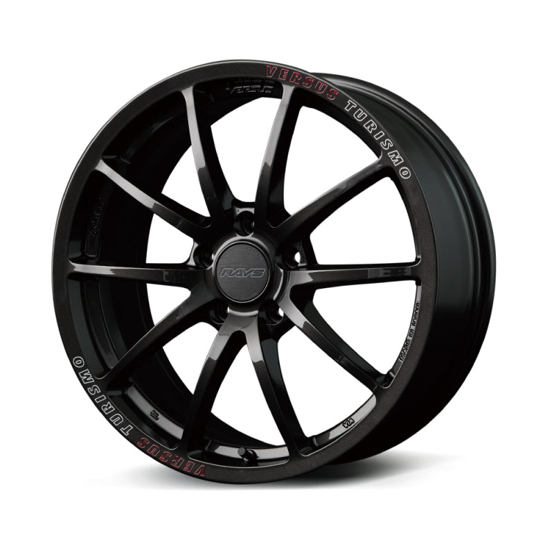 Versus VT125S 18X7.5 +45 5x108 Super Dark Gunmetal/MC/RAP (Red Clear)