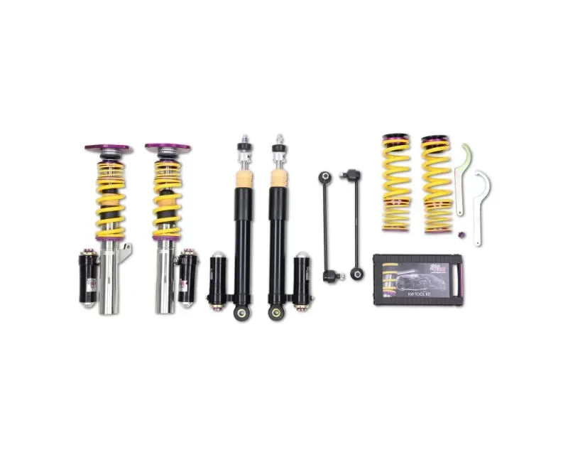 KW Suspension Clubsport Kit 3 Way w/ Top Mounts Audi A3 8P FWD All Engines 2006-2013.