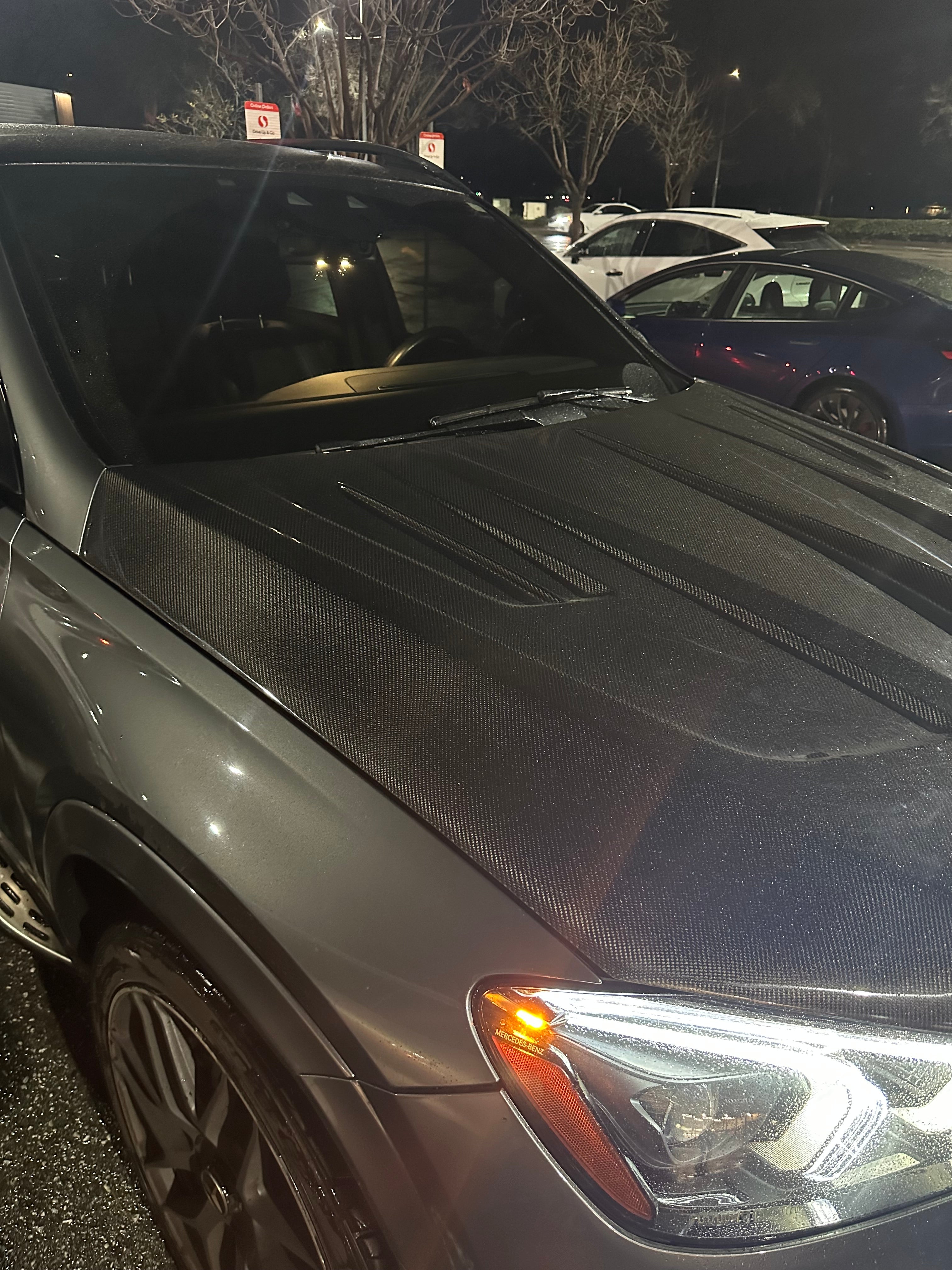 Carbon Fiber Hood Bonnet - Mercedes GLE 350/450/580/53/63 W167/C167.