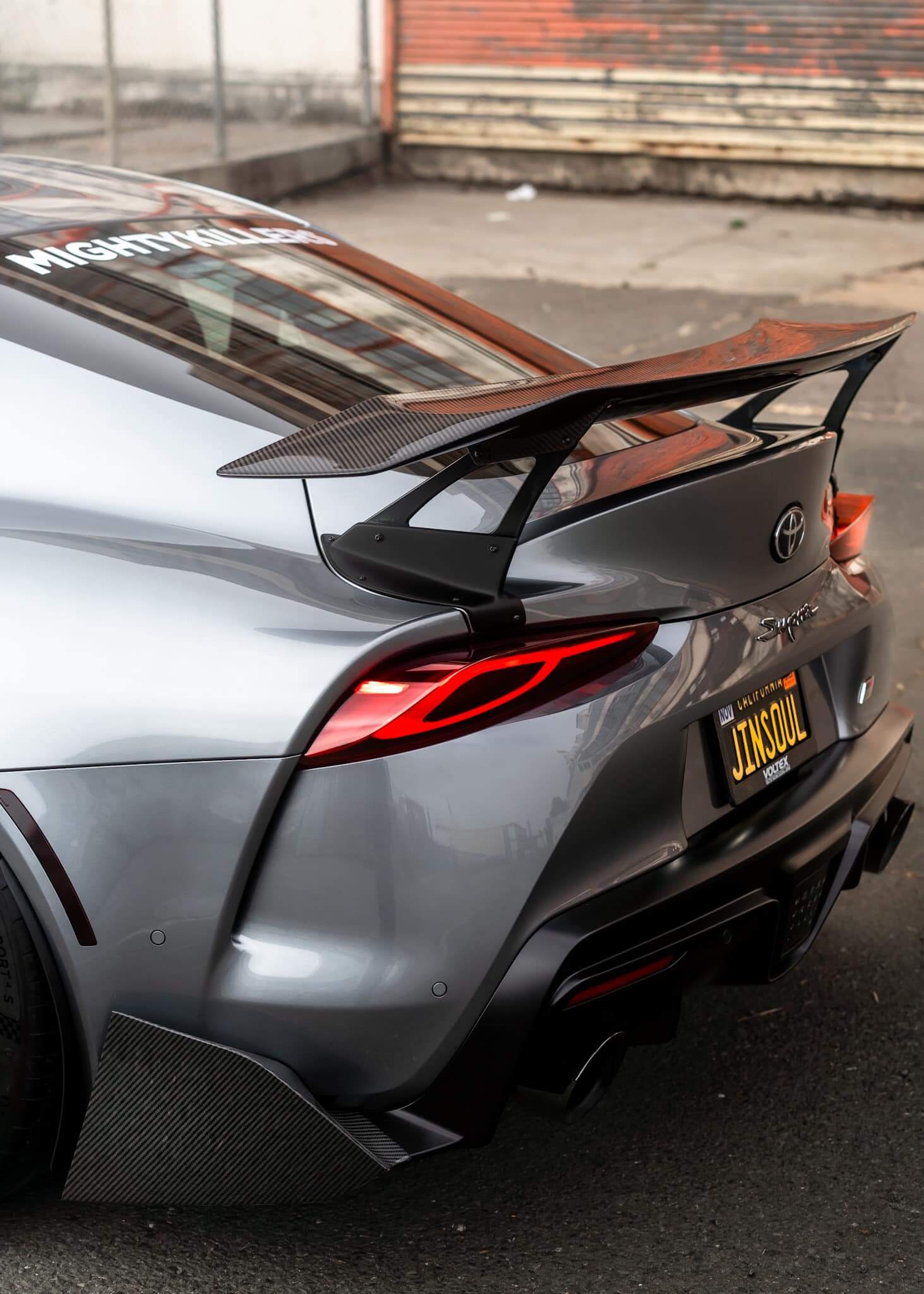 V Style V2 Carbon Fiber Rear Wing - Toyota A90 Supra.