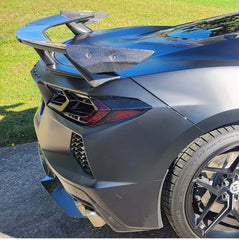 Carbon Fiber Rear Wing - Chevrolet Corvette C8.