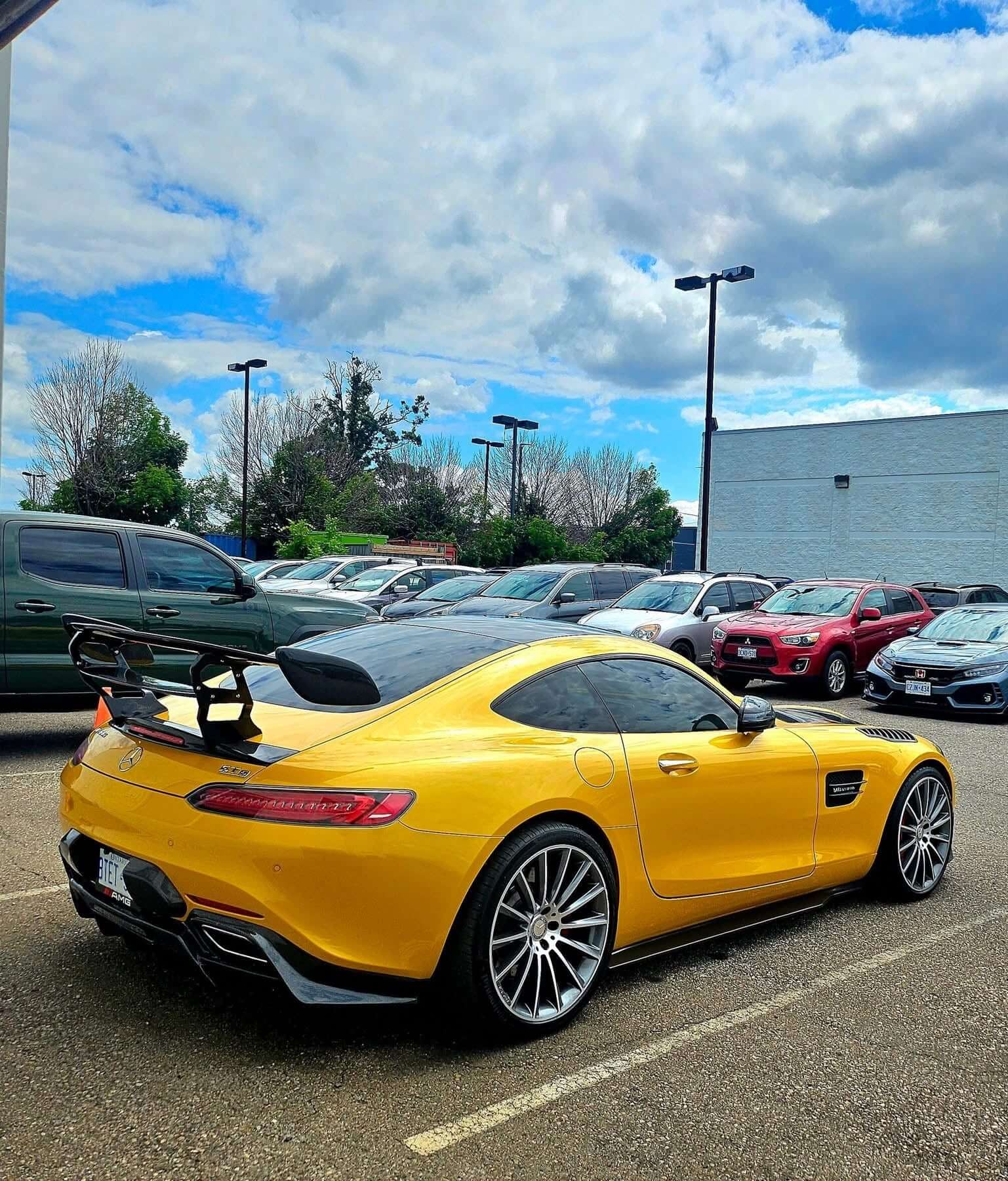 Black Series Style Carbon Fiber Wing - Mercedes AMG GT/GTS.
