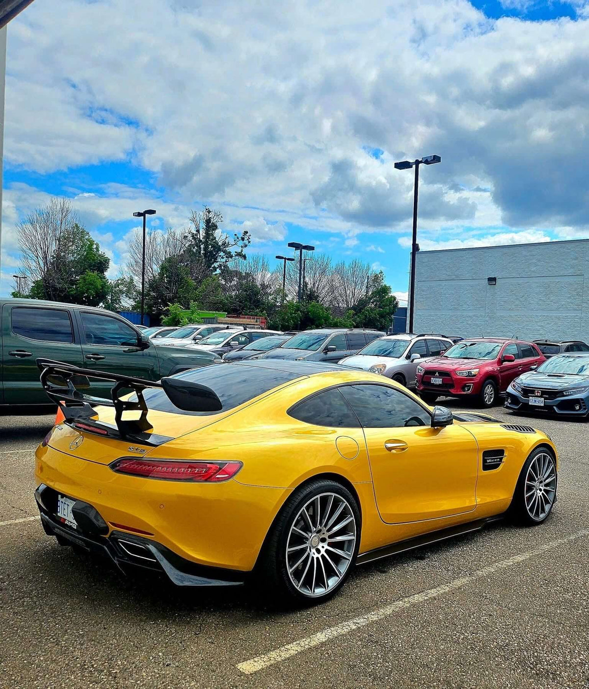 Black Series Style Carbon Fiber Wing - Mercedes AMG GT/GTS.