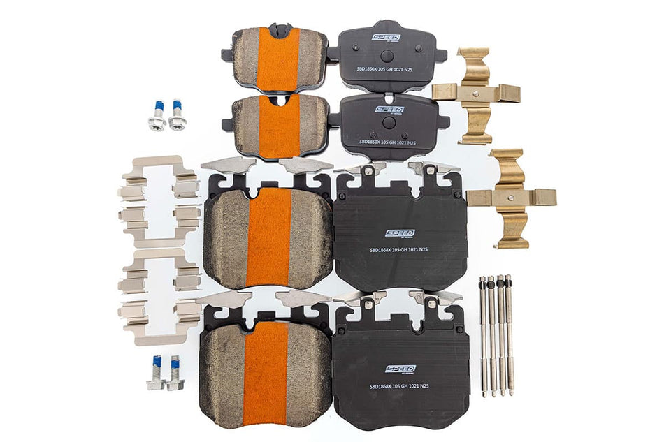 SBD Ceramic Brake Pads for 2020+ BMW M50i / M60i X5 / X6 / X7 Iron Rotors