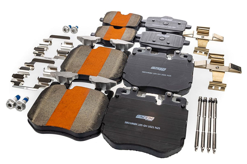 SBD Ceramic Brake Pads for 2020+ BMW M50i / M60i X5 / X6 / X7 Iron Rotors