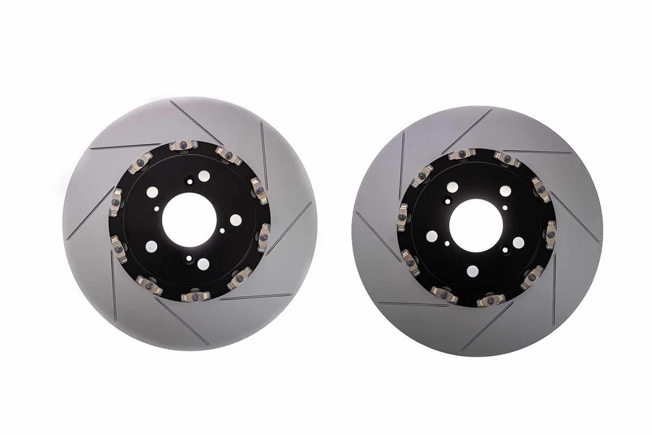 SBD 2-Piece Front Slotted Rotors for 2017+ Honda Civic Type R (Sold in Pairs)