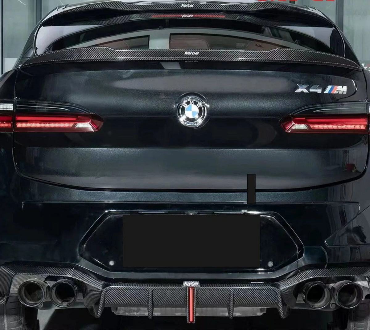 Pre - Preg Carbon Fiber Rear Roof & Trunk Spoilers - BMW F98 X4M LCI.