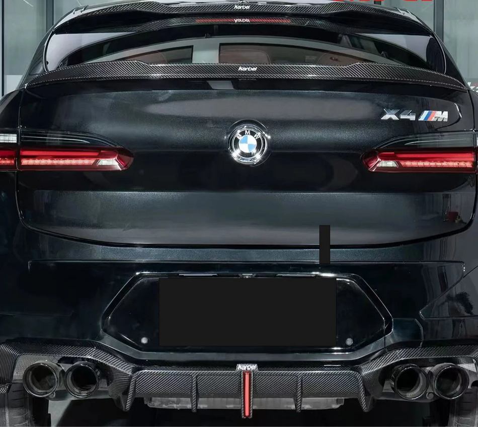 Pre - Preg Carbon Fiber Rear Roof & Trunk Spoilers - BMW F98 X4M LCI.