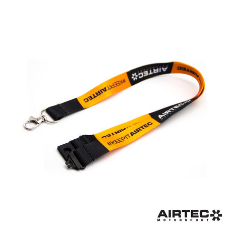 AIRTEC Motorsport Black & Orange Lanyard.