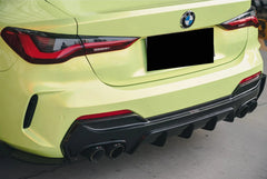 Carbon Fiber Rear Diffuser with Brake Light - BMW G22/G23 4 Series.