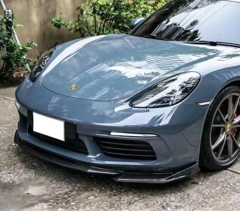 Carbon Fiber Front Lip - Porsche 718 Cayman/Boxster (2016-2023).