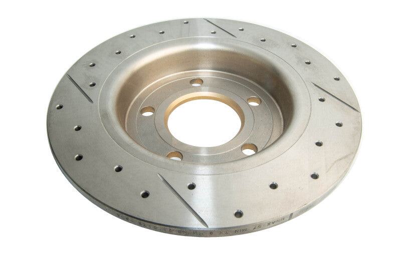DBA 04-05 Mazda 3 2.3L / 06+ MazdaSpeed3 Rear Drilled & Slotted Street Series Rotor
