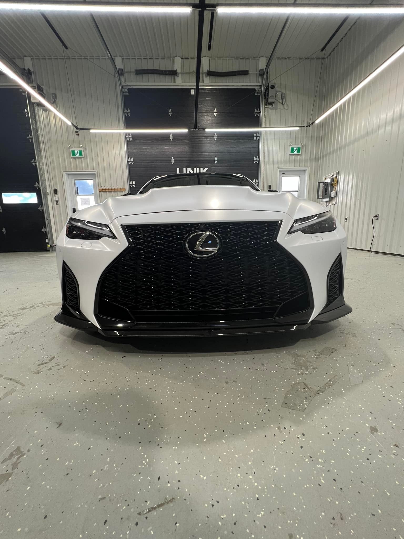 Gloss Black Front Lip - 2021-2024 Lexus IS 350/ IS500 F-Sport.