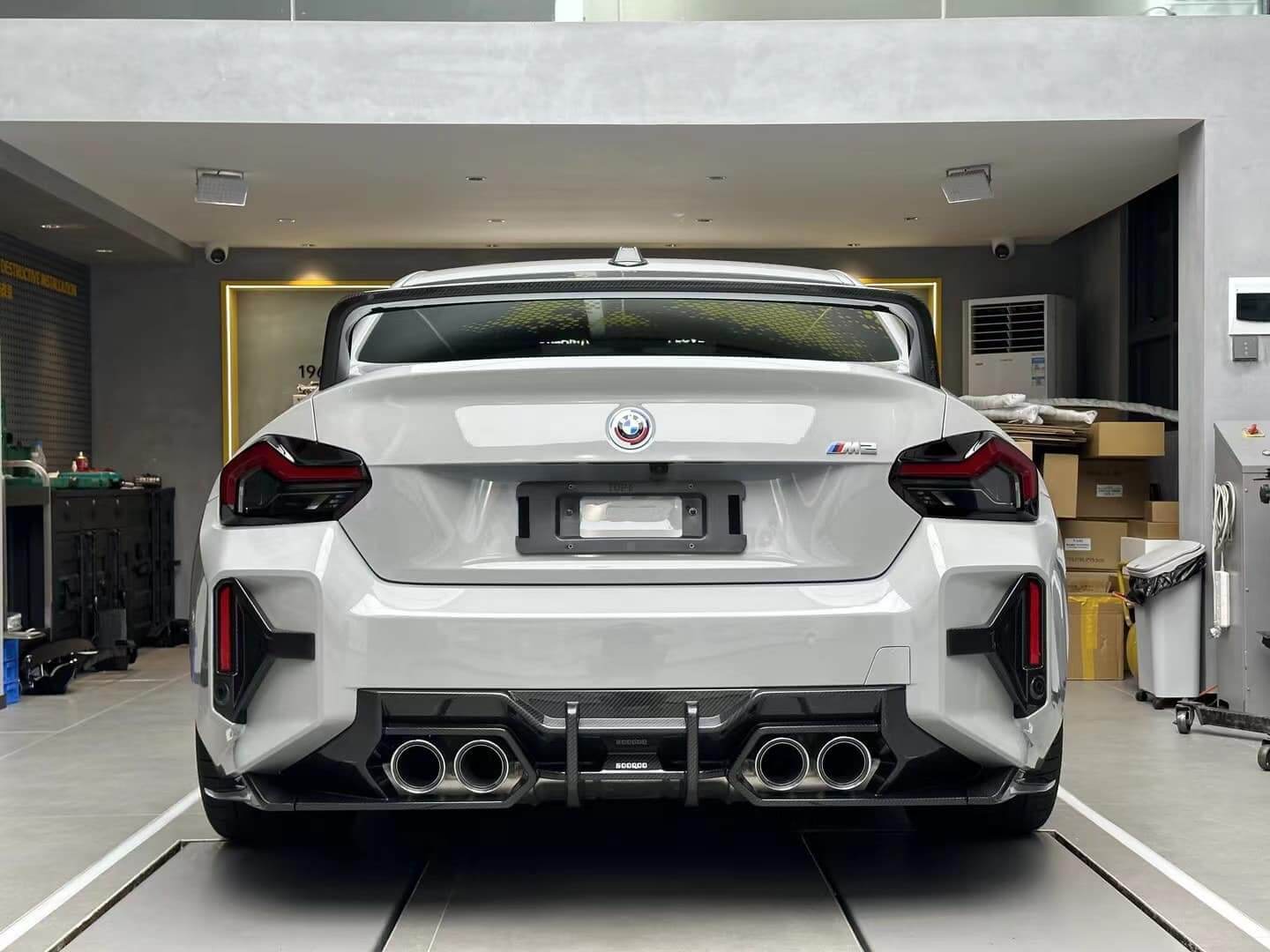 MP Style Dry Carbon Fiber Rear Spoiler wing - BMW G87 M2 & BMW G42 2 series.