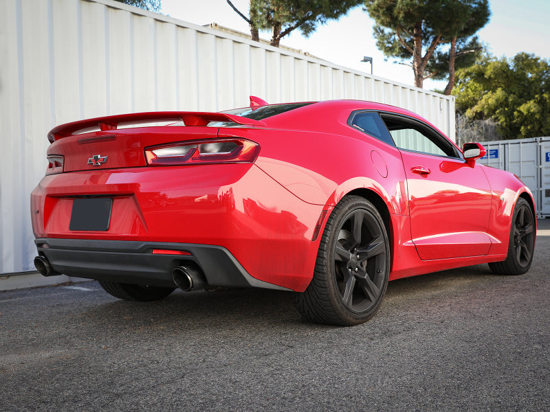 aFe POWER MACH Force-Xp 2.5in Axle-Back Exhaust System 16-20 Chevy Camaro SS V8 6.2L - Carbon Fiber