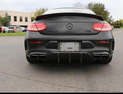 MC Style Carbon Fiber Rear Diffuser - Mercedes Benz W205 C63 AMG C-Class.