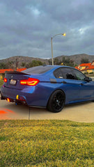 MP Style Carbon Fiber Rear Diffuser w/ Brake Light - BMW F30 3 Series.