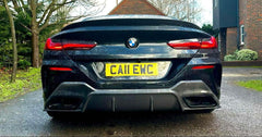 3DS Style Carbon Fiber Rear Diffuser - BMW 8 SERIES G14 G15 G16 2019+.