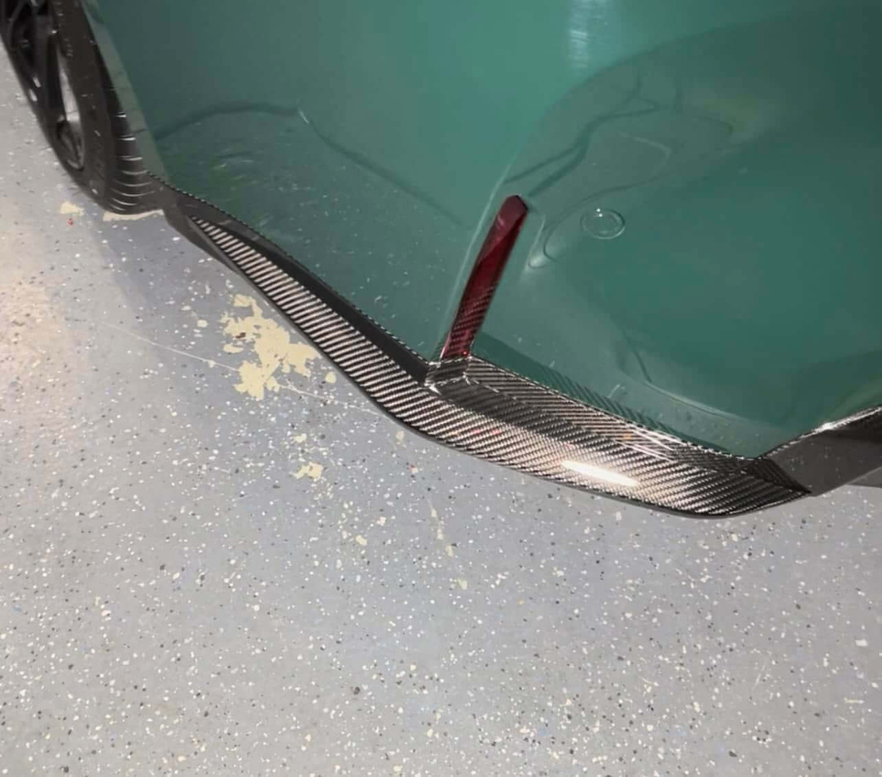 OEM Style Carbon Fiber Rear Corner Canard - BMW G80 M3.