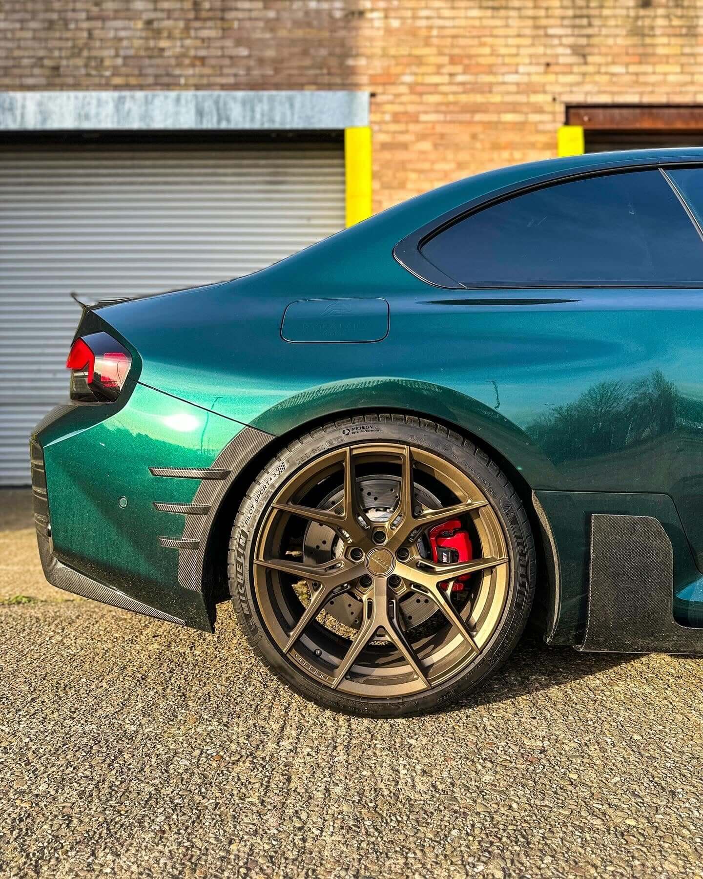 MP Style Carbon Fiber Side Skirts - BMW G87 M2.