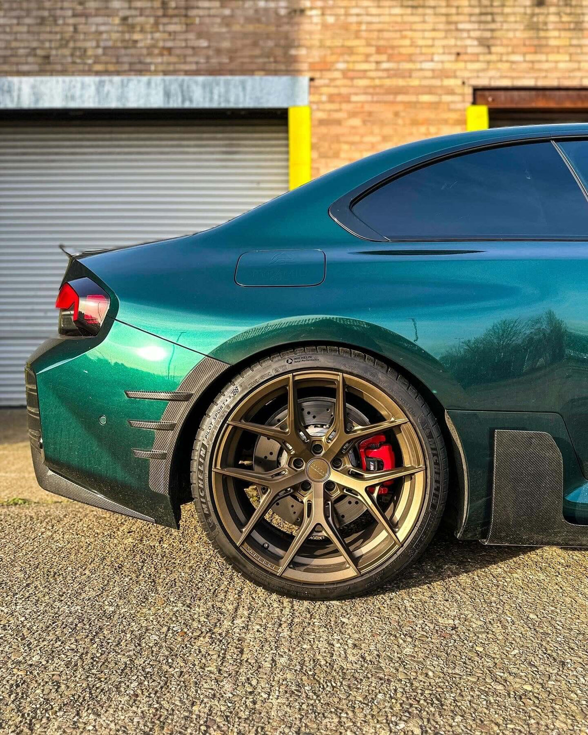 MP Style Carbon Fiber Side Skirts - BMW G87 M2.