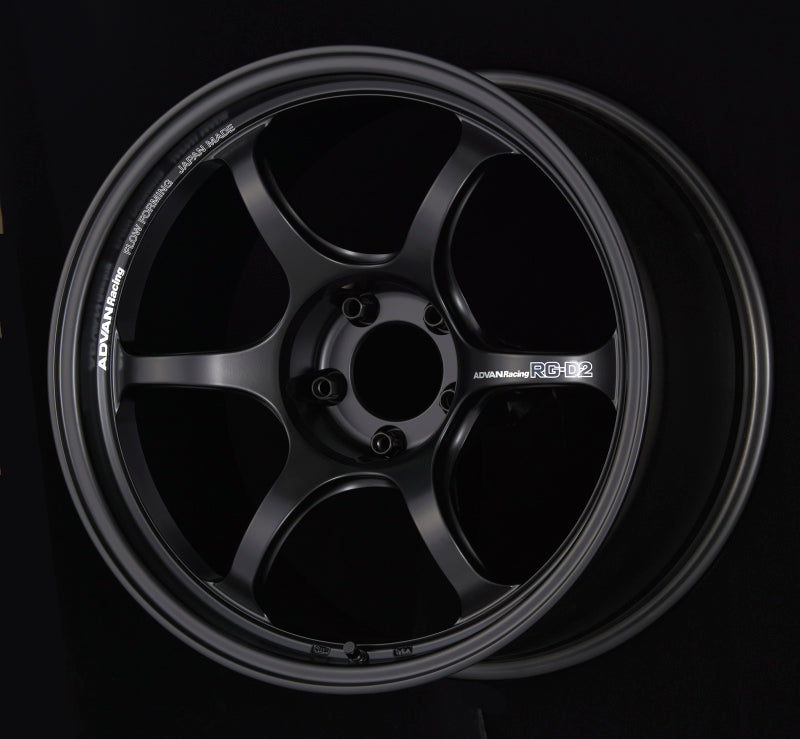 Advan RG-D2 16x6.5 +45 4x100 Semi Gloss Black Wheel
