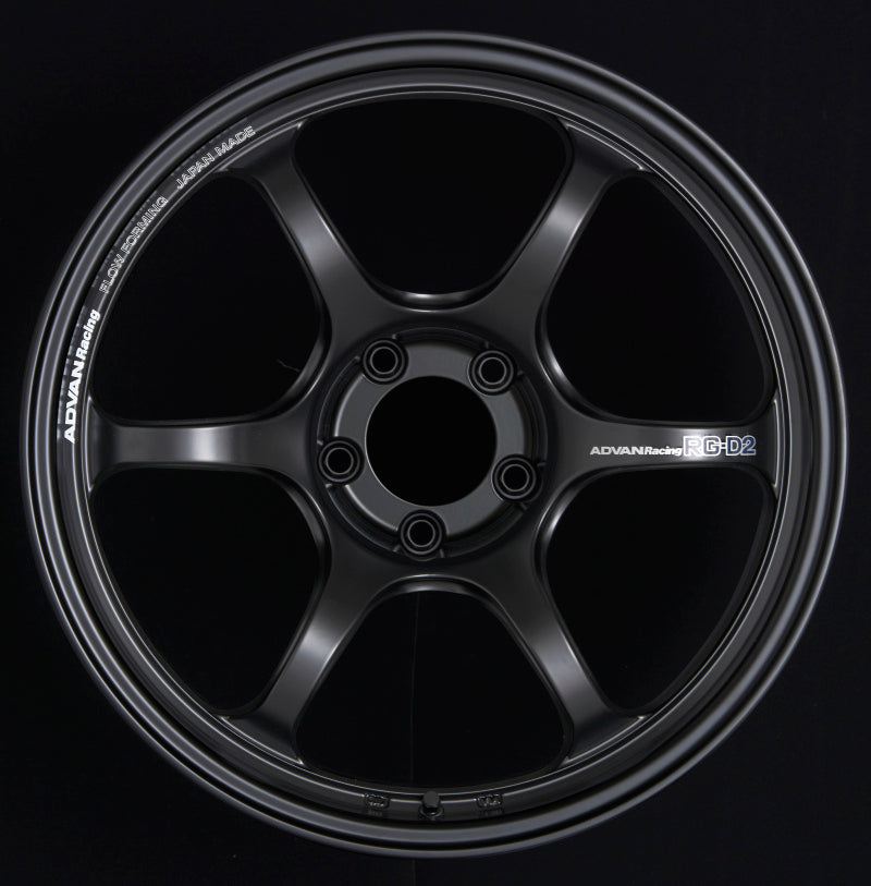 Advan RG-D2 15x5 +45 4x100 Semi Gloss Black Wheel