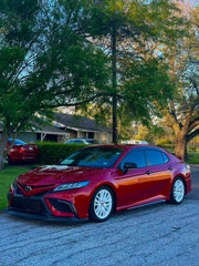 Matt Black Front Bumper Lip Splitter - 18-20 Toyota Camry SE XSE.