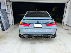 Carbon Fiber Rear Diffuser w/ brakelight V1 - BMW G80 M3 & G82 / G83 M4.