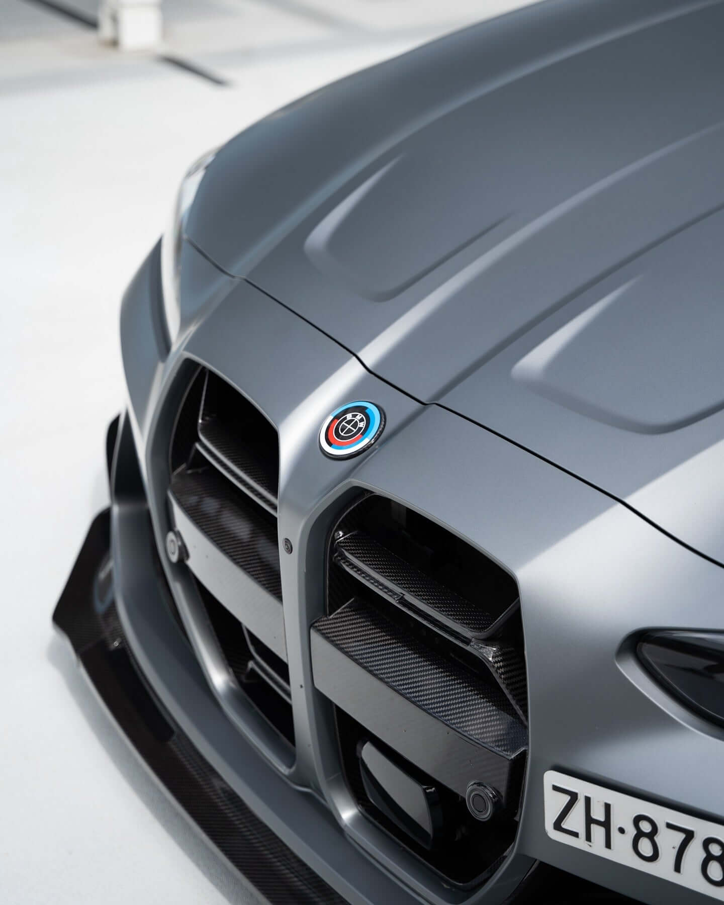 Carbon Fiber 50th Years M Heritage Emblem Roundel Cover &  Hub Cap Replacement (7 Piece)- BMW Roundel.