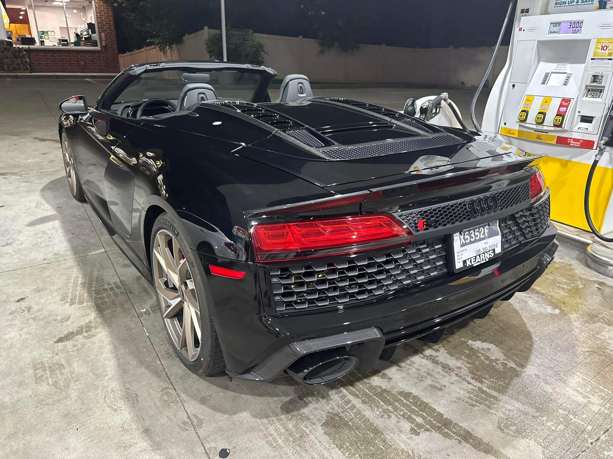 3 Piece Style Carbon Fiber Trunk Spoiler - Audi R8 V10 Type 4S.